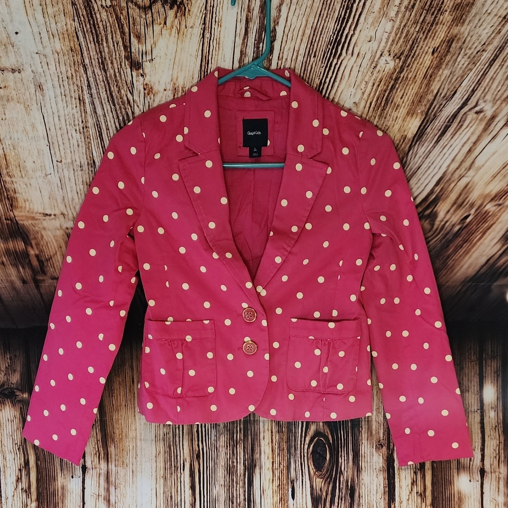 Gap kids polka dot blazer